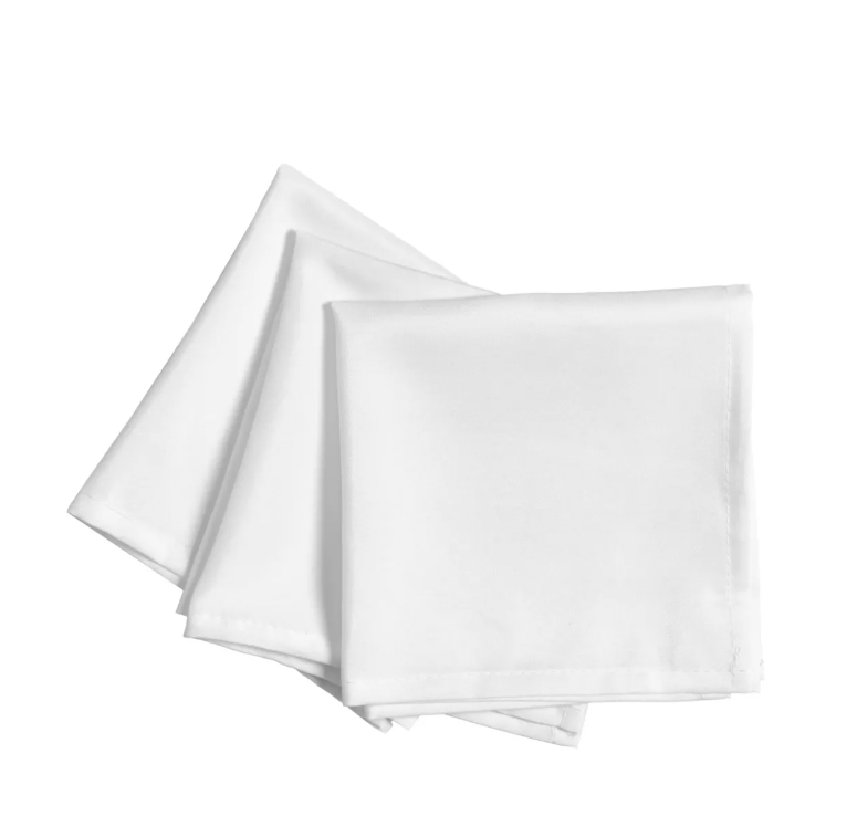 Location serviette de table blanche